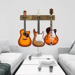 Oryginalny uchwyt na gitarę - dekoracyjne i praktyczne mocowanie instrumentu na ścianie